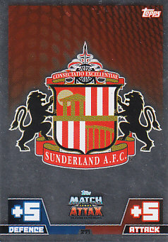 Club Badge Sunderland 2014/15 Topps Match Attax #271